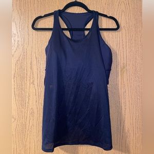 Lululemon navy workout tank with built in sports bra